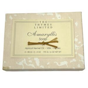 The Thymes Limited Vintage Amaryllis Scented Bar Soap Discontinued VHTF RARE NIB